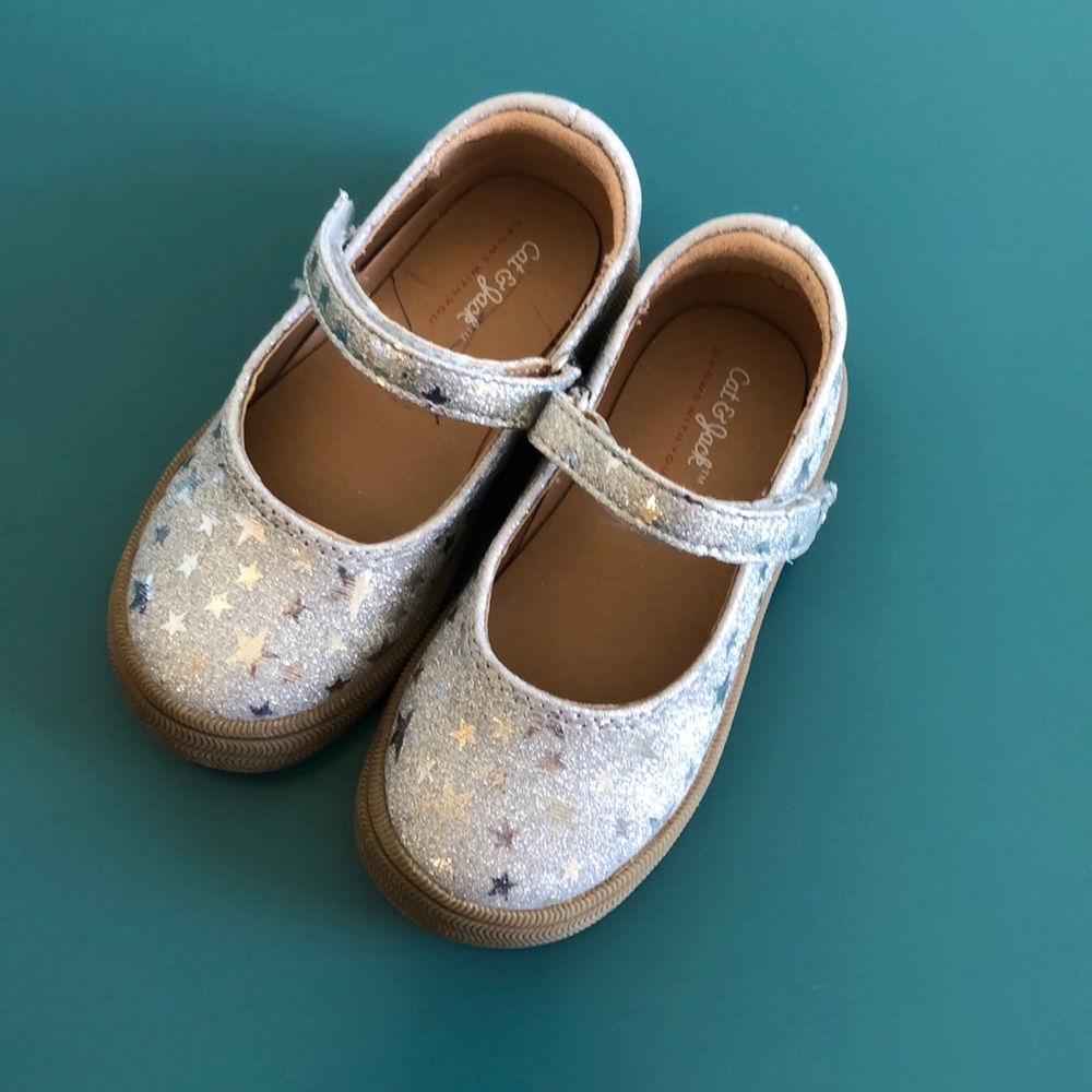 Silver Star Mary Jane Shoes